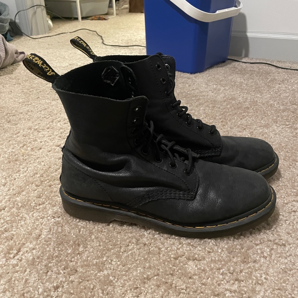 Dr. Martens Black Leather Pascal Boots